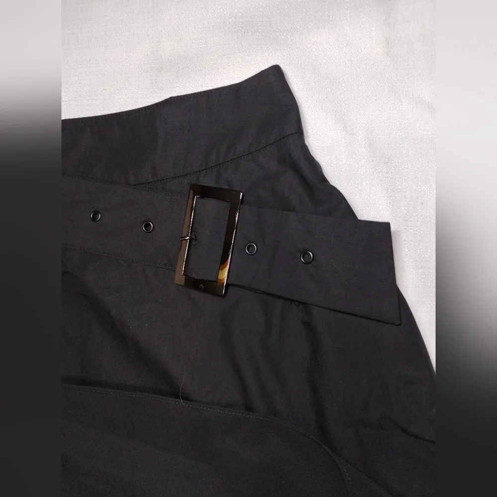 S. Deer Concept Elegant Black A-Line Skirt (2XL)